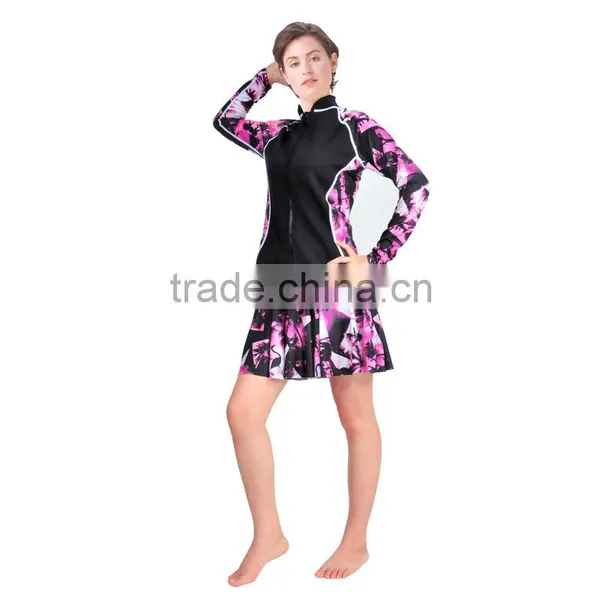 Spandex Lycra Rash Guard For Women/wholesale Women Rash Guard Custom Logo C1608 photo-3