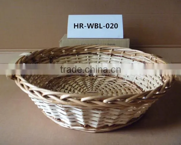 Colorful Handmade Willow Basket Sets With Handle for Fruit or Food photo-4