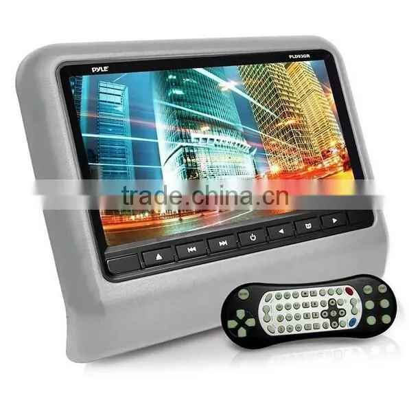 9 Inch Car Headrest Monitor With 800*480 Screen Built-in Speaker Support USB SD DVD Player Games Remote Control 4 Color Optional