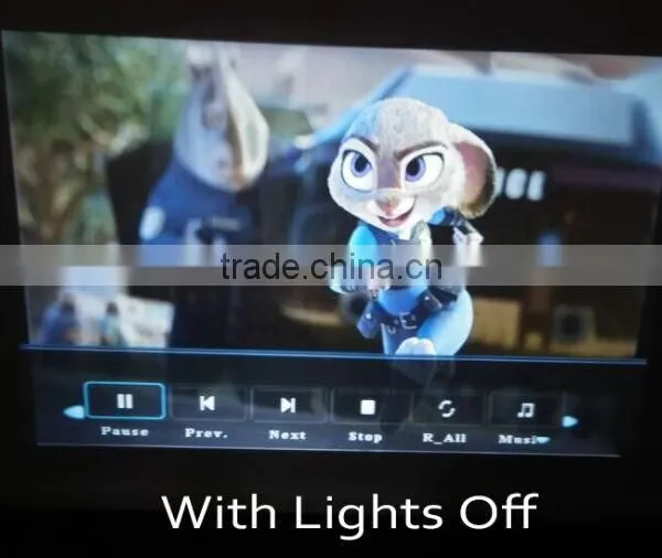 Wireless Presentation View 1500:1 Projector With 60W LED Lamp photo-6