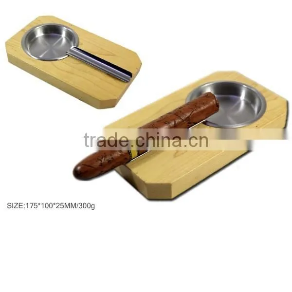 Bulk Stocked Wooden Mini Pocket Cigar Ashtray (XJJD20) photo-3