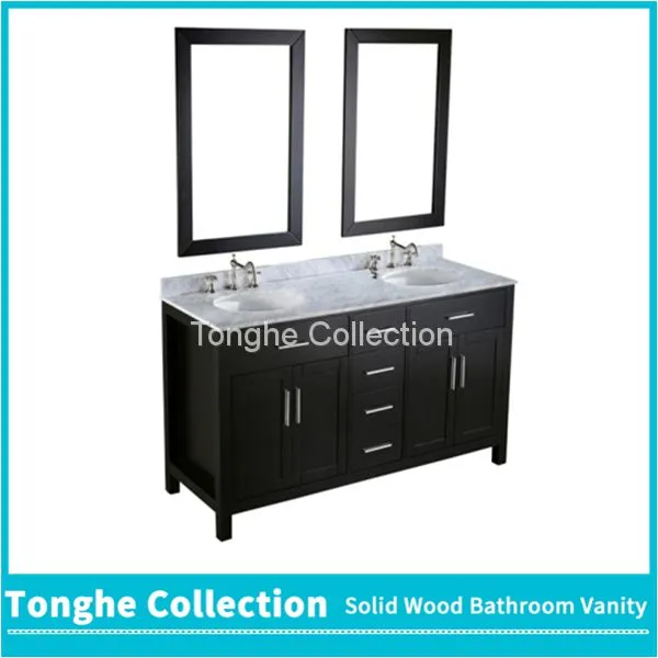 Tonghe Collection Espresso Bathroom Vanity Set Double Sink photo-4