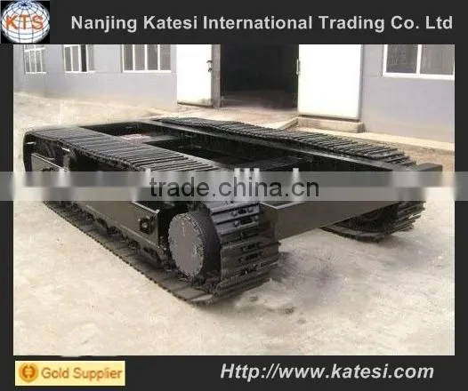 Steel Rubber Track Undercarriage / Crawler Undercarriage Spare Part / Rubber Steel Track Chassis From 0.5Ton to 120Ton
