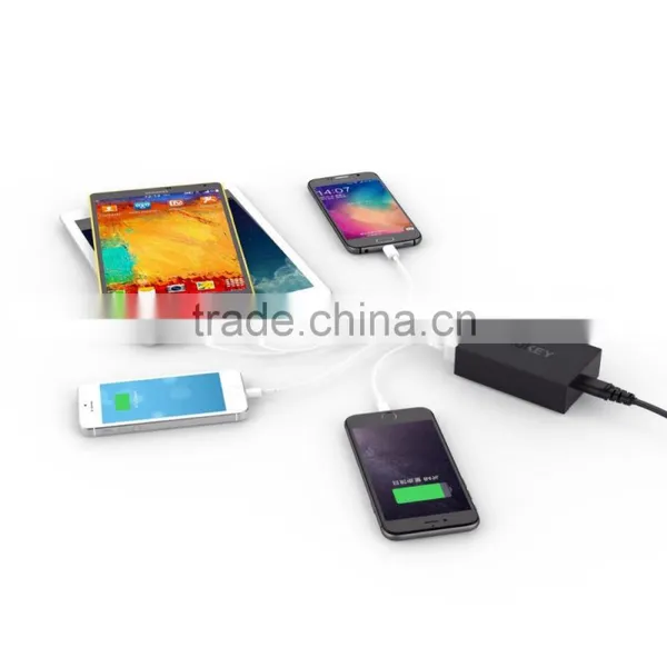 Aukey Quick Charge 2.0 54W 5 Ports USB Desktop Charging Station Wall Charger,EU Plug photo-6