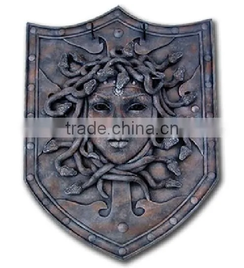 Souvenir Wooden Shield With Custom Metal Emblem photo-2