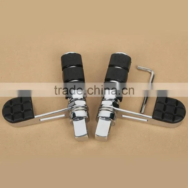 Chrome Skull Foot Peg Footrest Heel Stirrup Rest For Honda VTX1800 VTX1300 2002-2011 10 photo-3