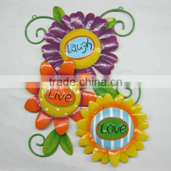 Hanging Metal Flower Garden Decoration Decorative Hanging Flower Garden Flower Love Sign Flower for Garden Decor photo-2