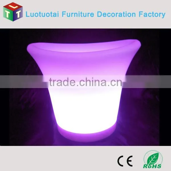 Rechargeable LED Glowing Ice Wine Bucket/beer Holder/wine Cooler photo-4