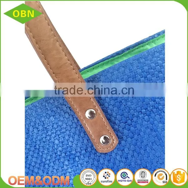 China Wholesale Custom Cheap Fashion Colorful Paper Straw Summer Beach Bag for Girl photo-6