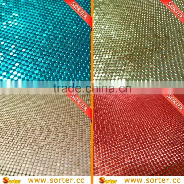 Unique Style Metal Sequin Cloth Curtain,decorative Aluminium Sequin Fabric photo-4
