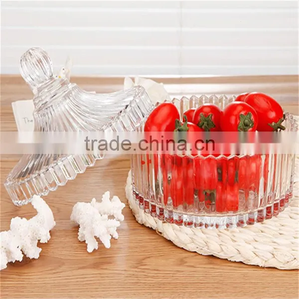 Candle Holder Decor Glass Candy Jar photo-2