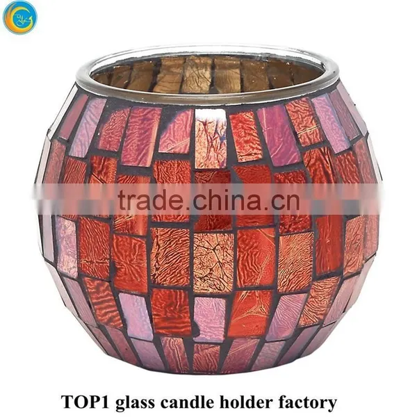 Discount Votive Candle Holders Moroccan Mosaic Glass Tea Light photo-6