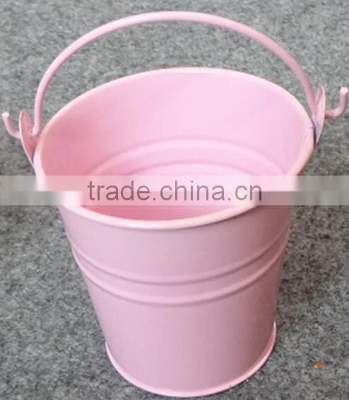 1L 2L 3L Small Galvanized Metal Bucket / Galvanised Metal Zinc Bucket Pail photo-4