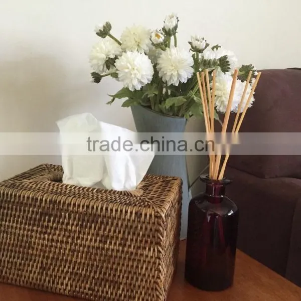 Natural Rattan Tissue Box photo-3