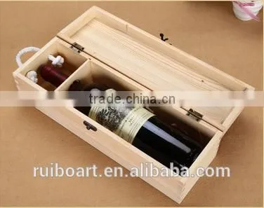 Wooden Wine Box With Handle photo-6