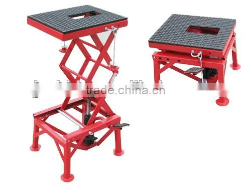 300lbs Mini Scissor Hydraulic Motorcycle Stand Lift Table photo-2