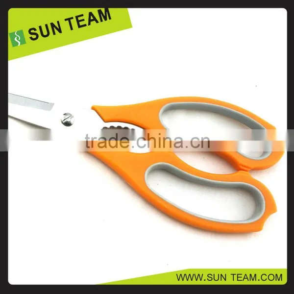 SK058 10-1/2" Professional Stainless Steel Bulk Kitchen Scissors With Bottle Opener photo-3