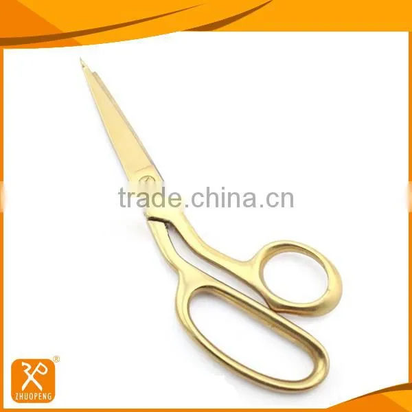 9" LFGB Best Stainless Steel Gold Coated Tailoring Scissors photo-2