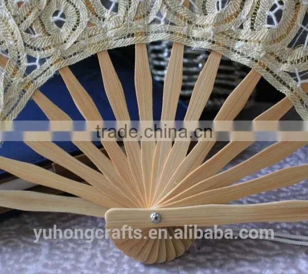 Beautiful Lace Bamboo Fan for Ladies photo-3