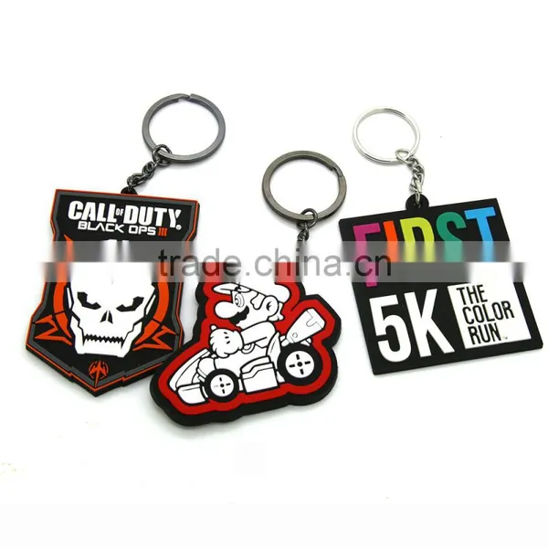 Beautiful New Design Popular Gift 3D Customize Shaped Cute Soft PVC Keychain for VW GTI Golf photo-2