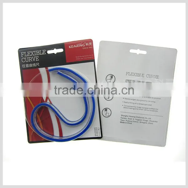 Kearing Durable Plastic Flexible Curve Ruler 40cm & 16'' for Fashion Design Line Drawing # KF-40 photo-2