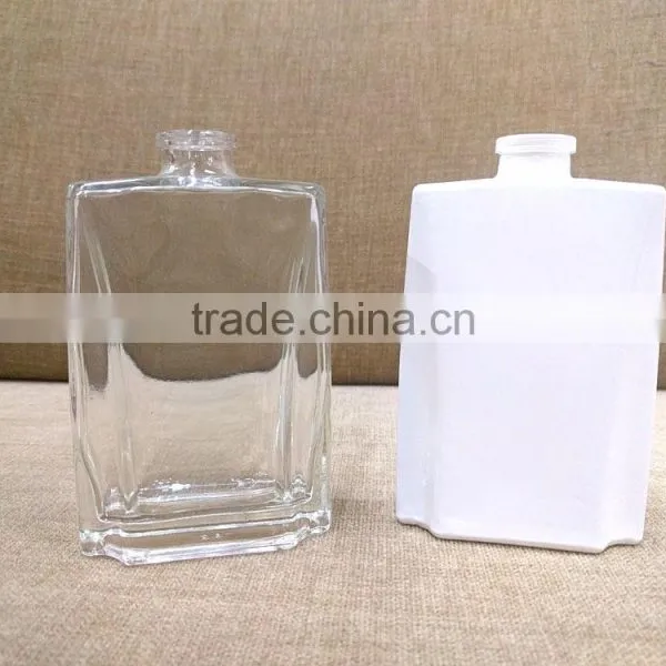 100 ml Fancy Perfume Glass Bottles India, White Coated Stylish Perfume Bottle India photo-3