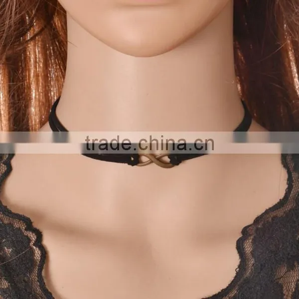 Leaf Charm Faux Leather Sweater Necklace Suede Leather Leaf Necklace Vintage Velvet Ribbon Necklace photo-3