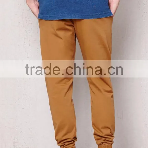 Solid Color Street-inspired Comfortable Elasticized Jogger Jeans Men photo-3