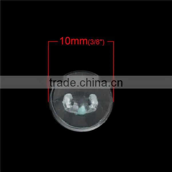 Wholesale Scrapbooking Single Hole Round Transparent Clear Plastic Sewing Shank Buttons photo-2
