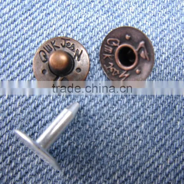 Metal Decorative Brass Rivets for Jeans Accessory