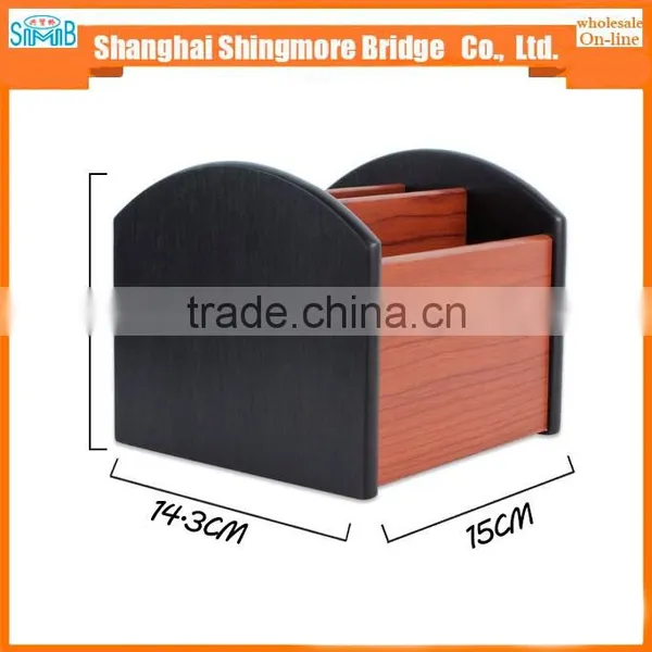 China Shcool Apparatus Supplier Hot Wholesale High Standard MDF Wooden Pen Holder for Office photo-5