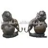 Bronze Lion Playing Ball