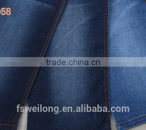 M0058 Cotton Polyster Spandex Dark Blue & Grey Denim Fabric