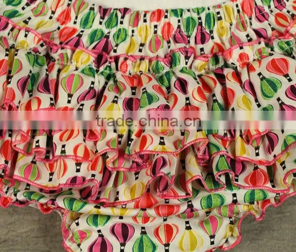 Cotton Foral Prints Frill Backless Infant Girl Rompers photo-6