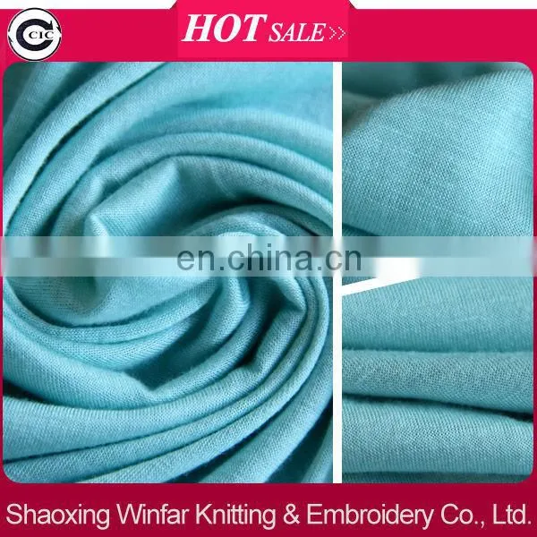 Free Sample Solid color 100% Rayon Single Jersey P/D Rayon fabric