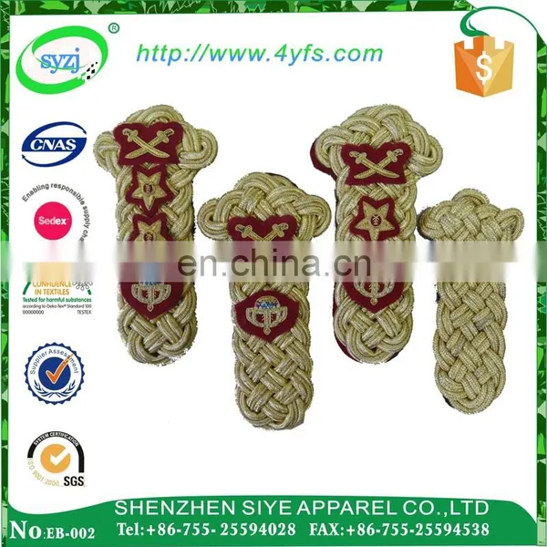 Embroidery Slip-on Epaulettes