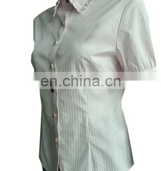 Hot Selling Classical Pink Design Women Shirts and Tops for Office Lady photo-2