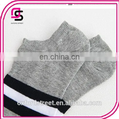 Summer Fashion Shallow Mouth Stripe Cotton Men's Socks photo-3