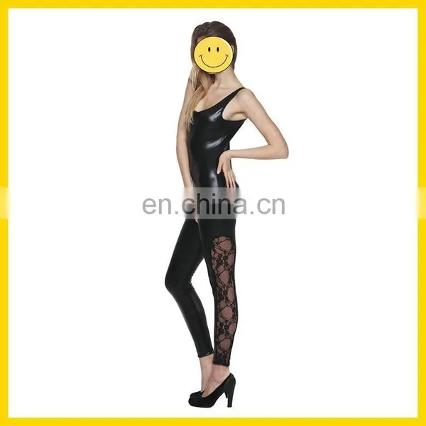 New Arrival Fashion Leather and Latex Catsuits,latex Spiderman Catsuit Costume,ladies Leather Dress photo-3