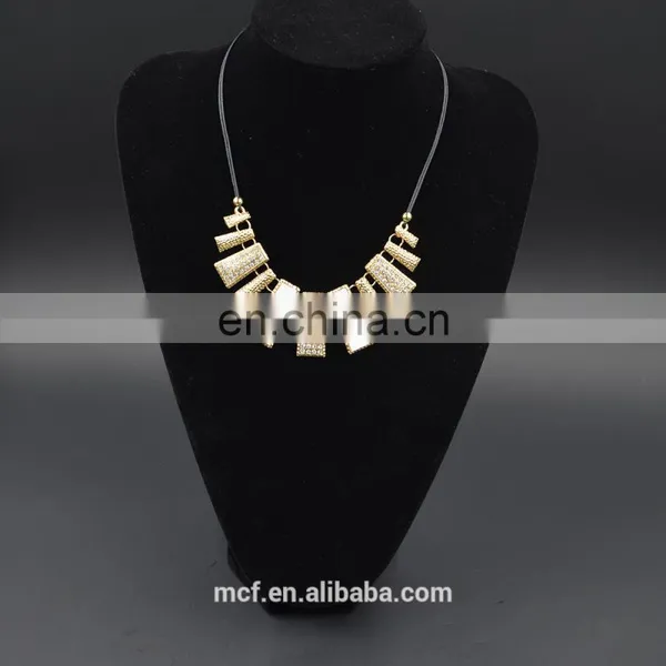 Wholesale Crystal Diamond Rhinestone Fashion Pendant Necklace MCB-0032 photo-2