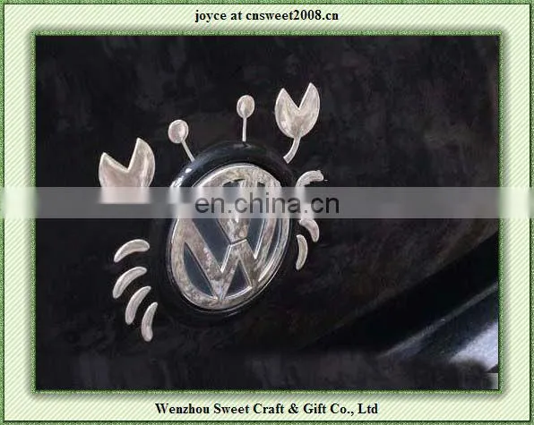 3D Crab Funny Bumper Stickers /Car Badge PVC Cool Car Decals Emblems Cheap