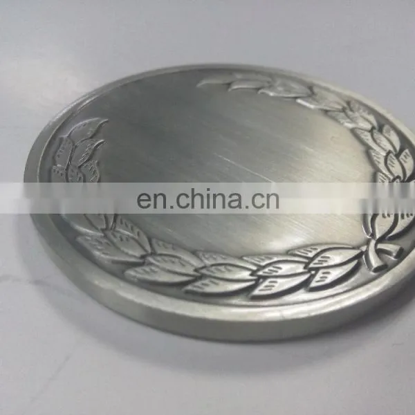 Personalized Design and Logo Zinc Alloy Casting Coin Antique Silver Commemorative Double-side Coin With Flower and Ear of Wheat photo-6