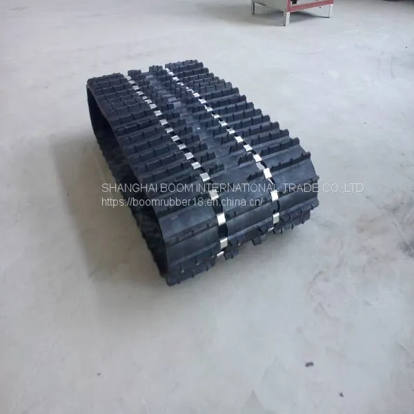 Embedded Iron and Silver Aluminum Sheet for Large Sizes of Snow Rubber Tracks