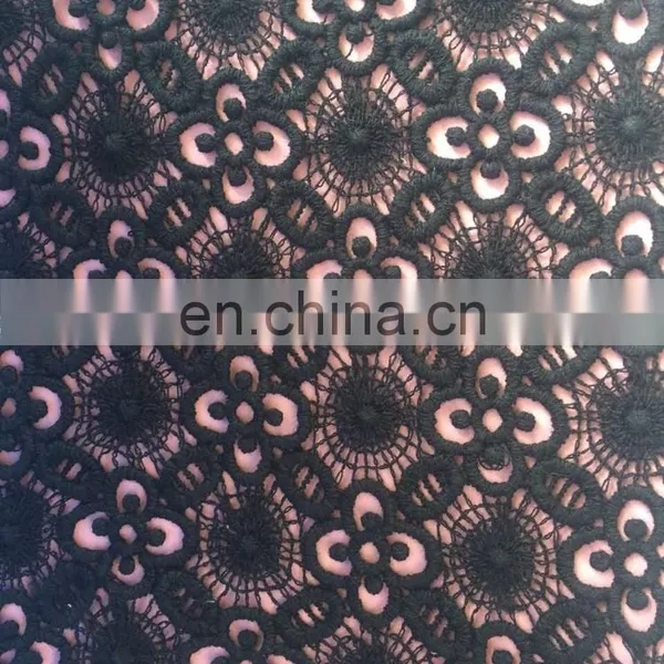 Chemical Cotton Embroidery Fabric/guipure Embroidery Lace Nigeria Lace and Lace Fabric photo-4
