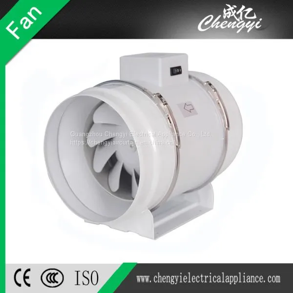 Mixed Flow Ventilation Plastic Duct Exhaust Inline Fan Inline Duct Fan Inline Fan