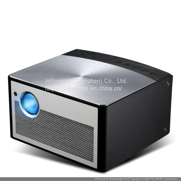 inProxima H1,3D Projector with 1380ansi lumens Office Multimedia Entertainment DLP Projector with android 2G+16G