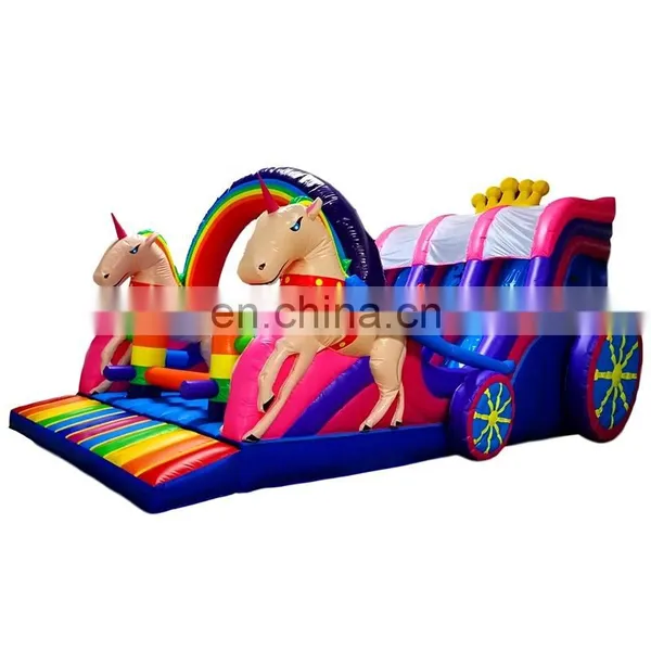 China Manufacturer Commercial Air Inflatable Bouncer Slide Inflatable Jumping Slide For Festival photo-2