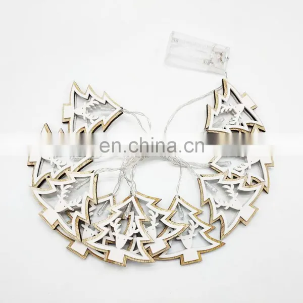 Wooden Tree Christmas Led String Light Xmas Outdoor Indoor Decoration photo-3