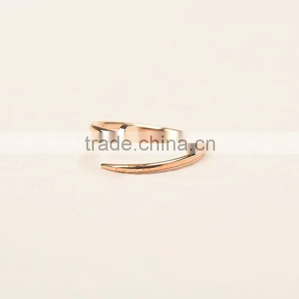 Fashion Hot Sale Stud Plate Charm Silver Finger Rings photo-5