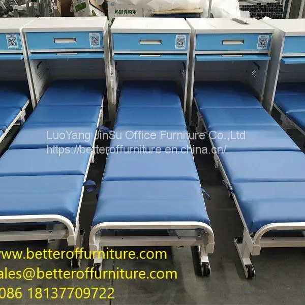 Hospital Care Patient Family Use Escort Fold Bed and Cabinet Soft Sponge Cushion photo-2